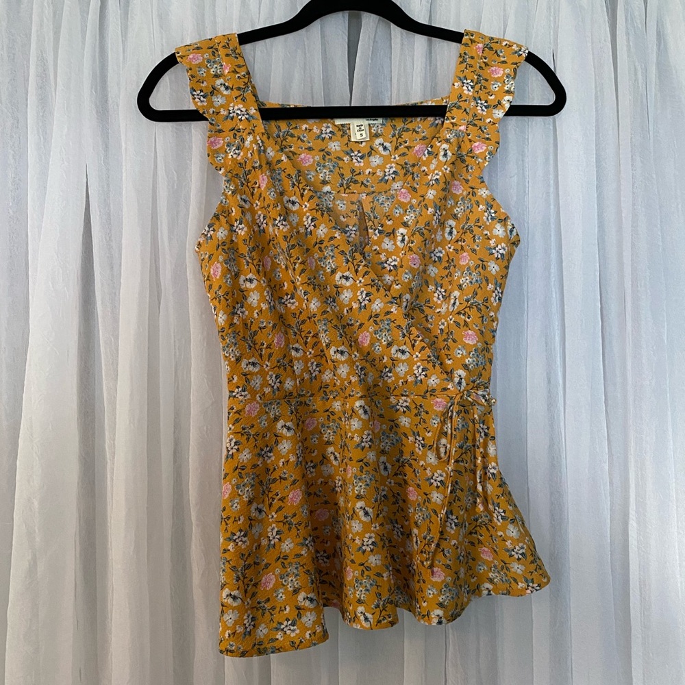 Yellow Floral Top